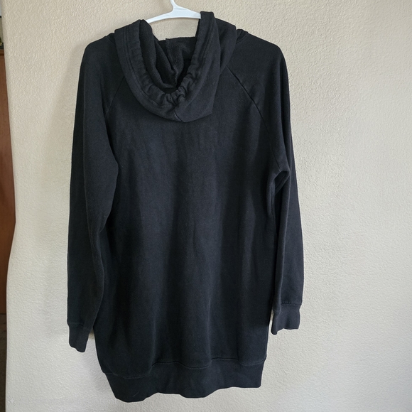 PINK Victoria's Secret Black Long Hoodie XS - Picture 2 of 8